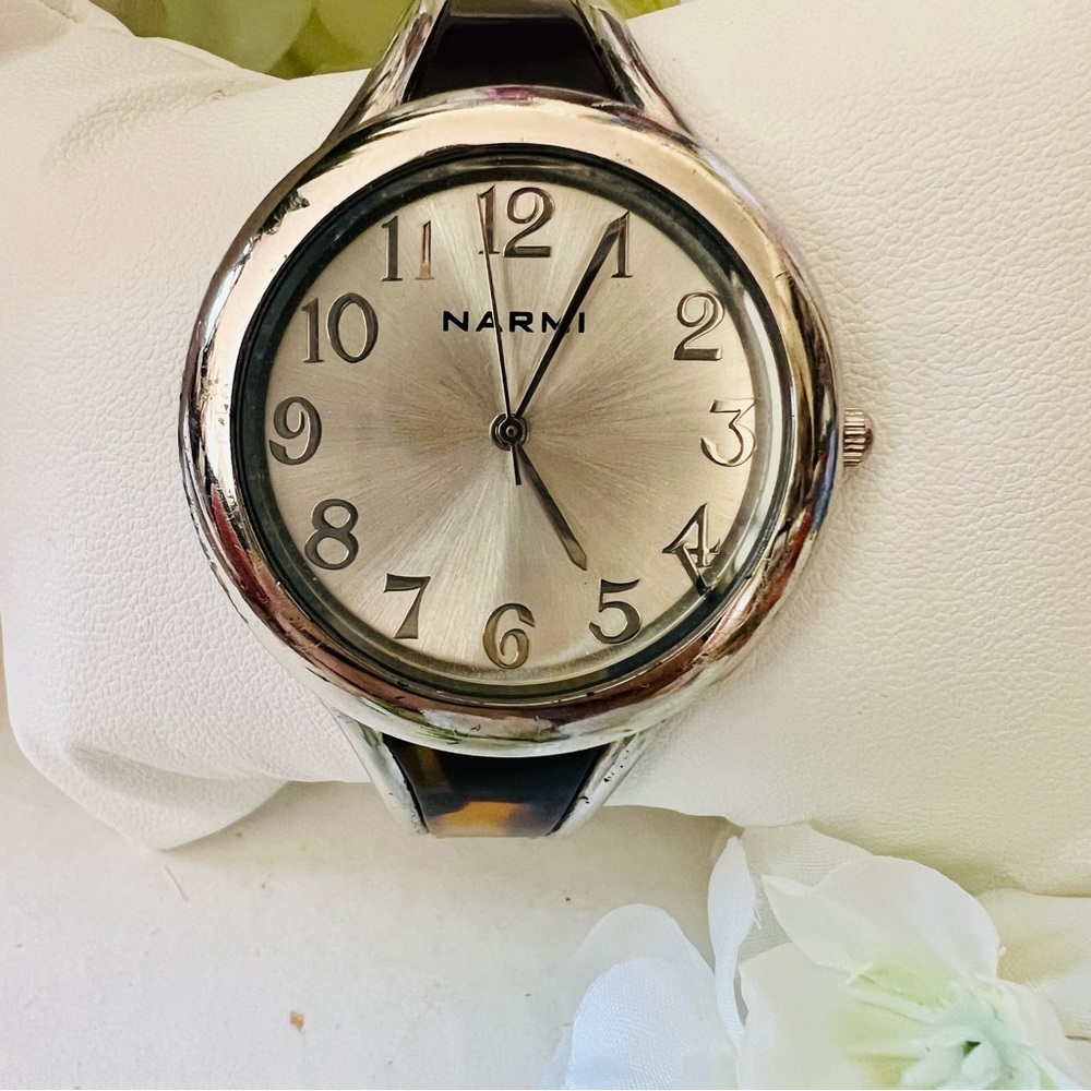Narmi Tortoise Shell Cuff Watch - image 2